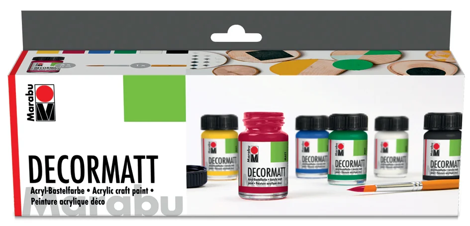 Marabu Peinture acrylique 'Decormatt', kit de démarrage - OEM 1401000000087