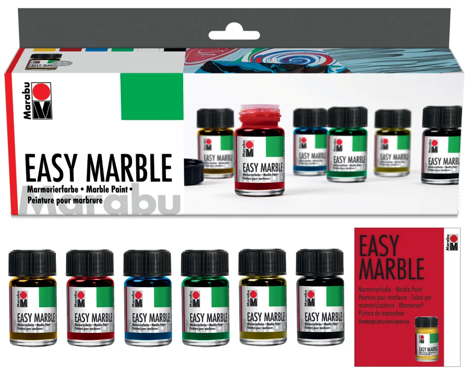 Marabu Peinture à marbrer 'Easy Marble', kit de démarrage - OEM 1305000000087