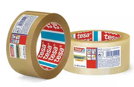 tesa tesapack Ruban adhésif 4124, PVC, 50 mm x 66 m, blanc - lot de 6 - OEM 04124-00051-00 – Image 2