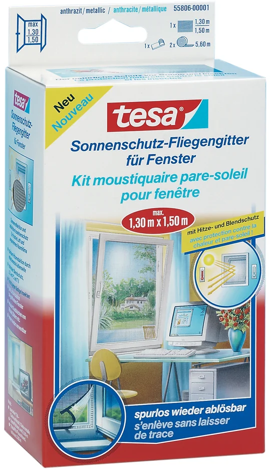 tesa Moustiquaire avec protection solaire pour fenêtre - OEM 55806-00021-00