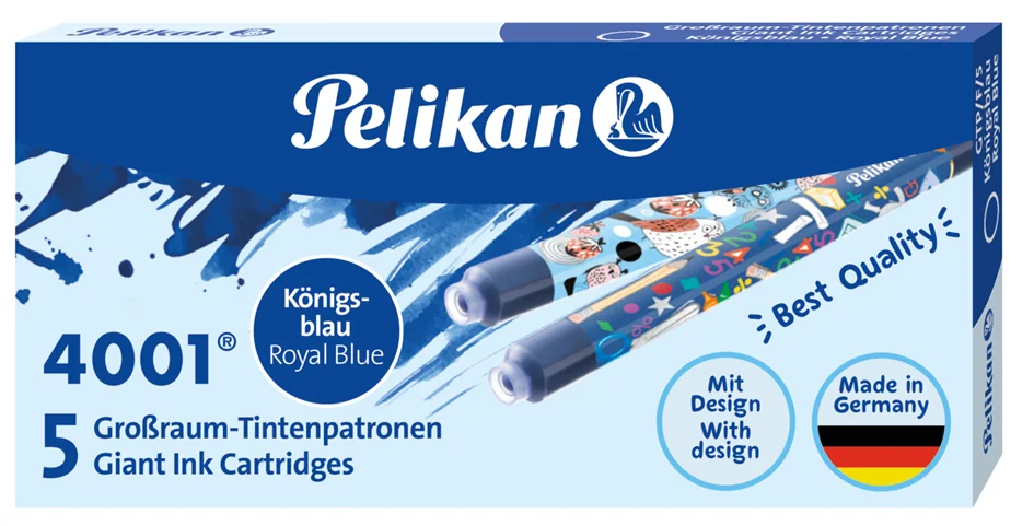 Pelikan Cartouches d'encre grand volume GTP/F/5, bleu royal - OEM 300004180