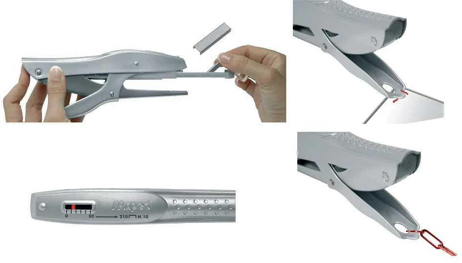 Maped Pince agrafeuse Expert No. 26/8, en métal, argent - OEM 450510