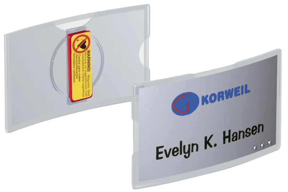 DURABLE Badge KONVEX, avec aimant, 75 x 40 mm - OEM 8123-19
