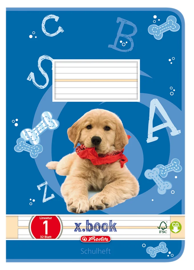 herlitz Cahier scolaire x.book, A5, linéature 1 - OEM 300003472