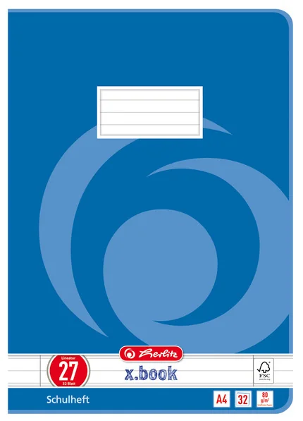 herlitz cahier x.book, format A4, linéature 21 / ligné - OEM 400128766