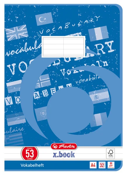 herlitz Cahier de vocabulaire x.book, A4, 2 colonnes - OEM 400128864