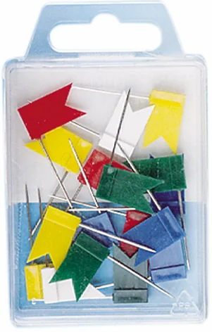 WEDO Epingles de signalisation, drapeau, assorti - OEM 56 299