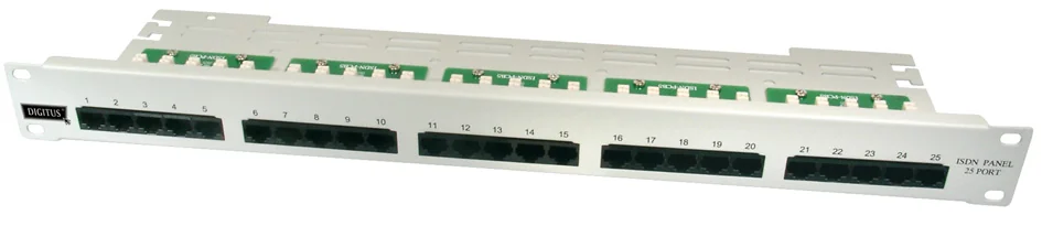 DIGITUS Panneau de brassage RNIS 19', CAT 3, 25 ports RJ45 - OEM DN-91325-1