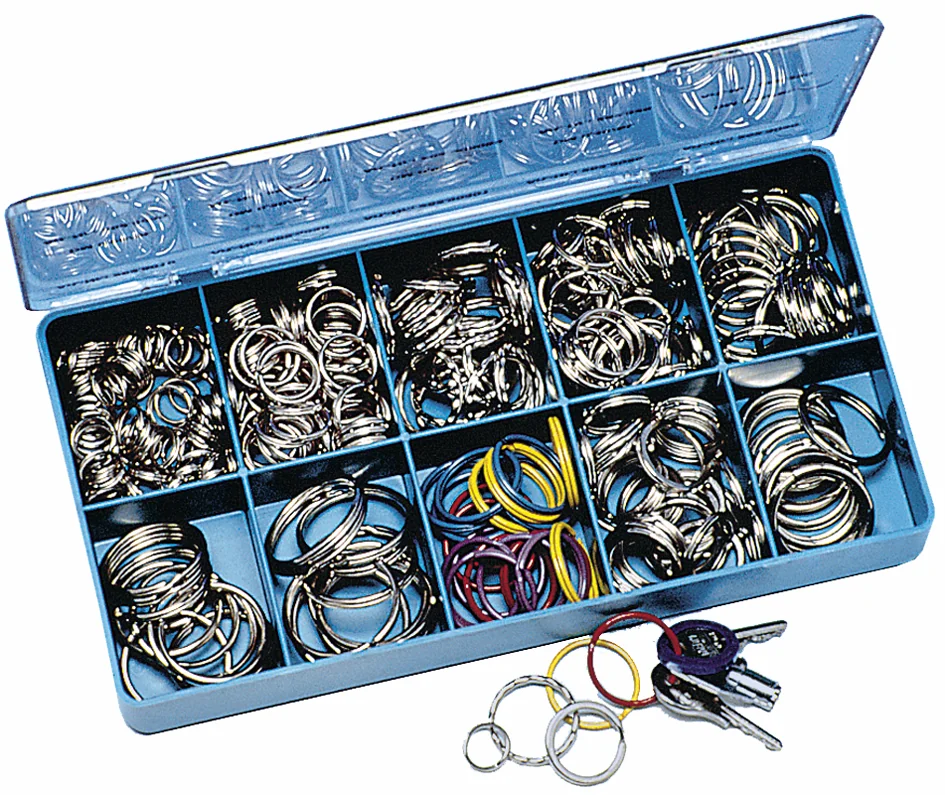 WEDO Anneaux porte-clé en métal, assortiment de 300 pièces - OEM 262 300