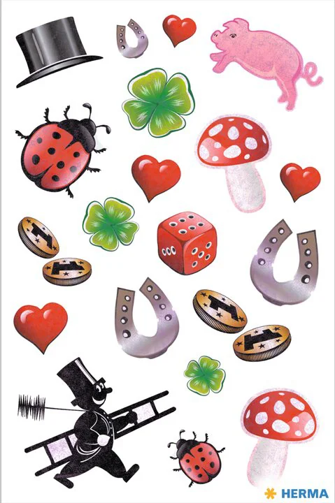 HERMA Sticker DECOR 'Coccinelles et fleur' - OEM 3815