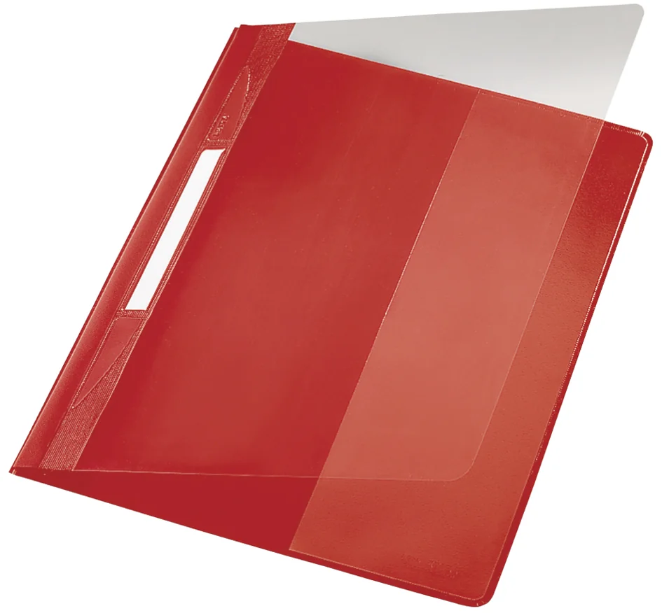 LEITZ Chemise à lamelle Exquisit, format A4+, PVC, gris - OEM 4194-00-85