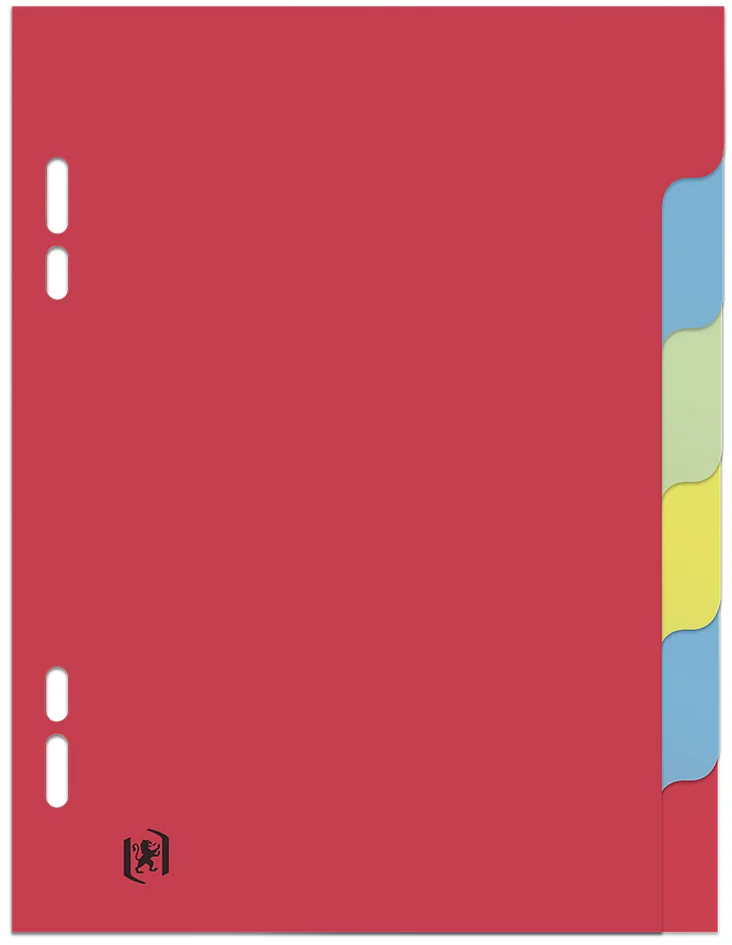 Oxford Intercalaires neutres, 170 x 220 mm, 6 touches - OEM 100204928