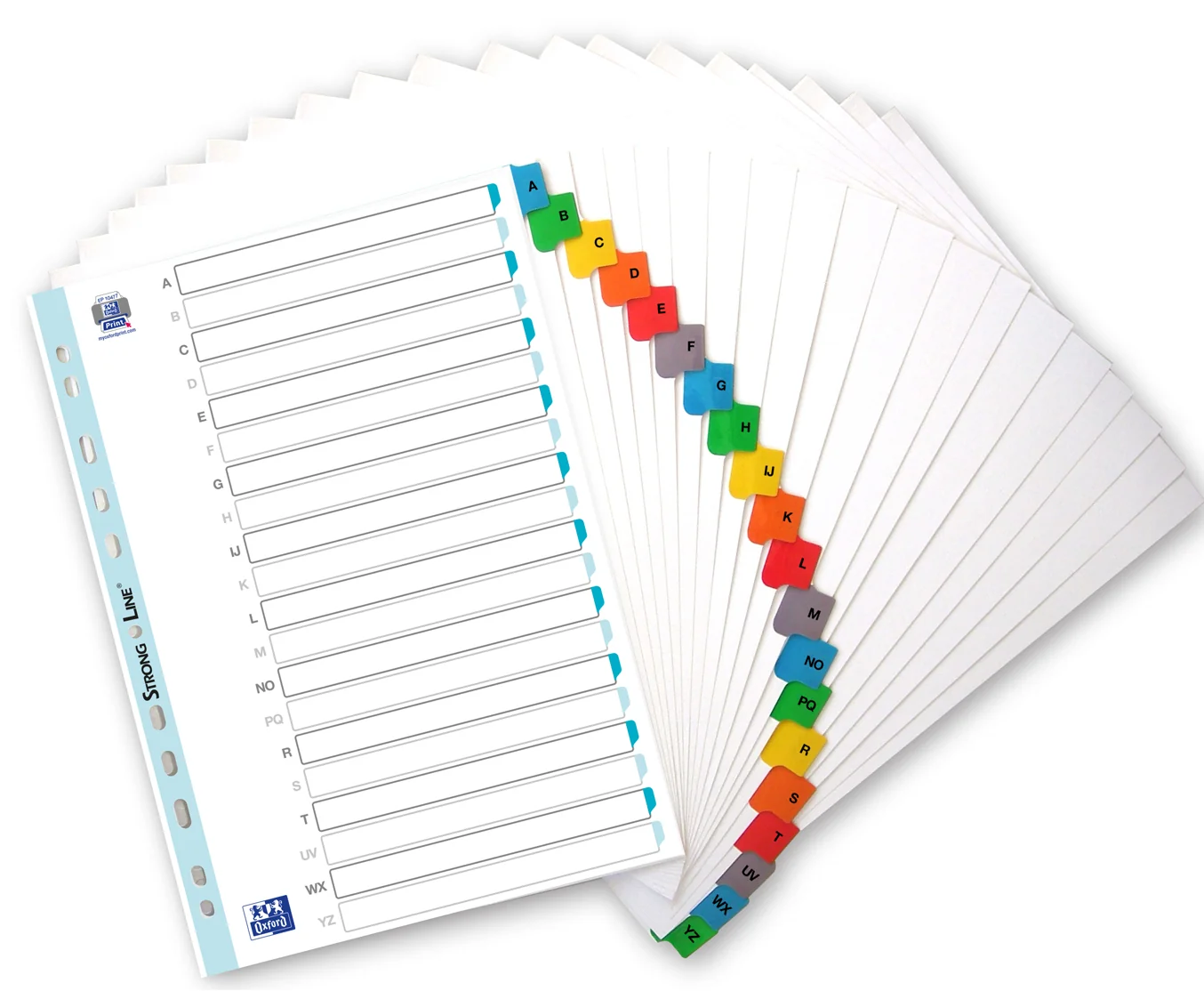 Oxford Intercalaires en carte renforcée, A-Z, 20 touches - OEM 100204595