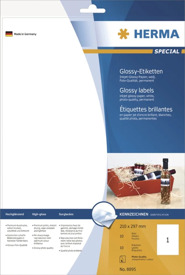 HERMA Etiquette pour bouteilles SPECIAL, 90 x 120 mm - OEM 8882