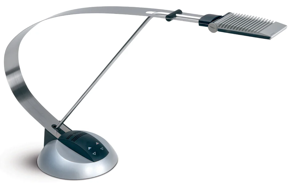 MAUL Lampe de bureau à LED MAULprimus, dimmable, argent/noir - OEM 82070-95