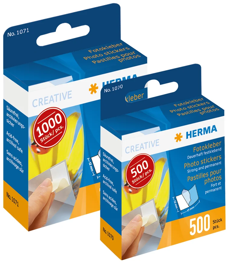 HERMA Pastilles pour photos dans un carton distributeur - OEM 1070
