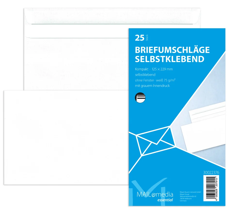 MAILmedia enveloppe Offset, compact, sans fenêtre, blanc - OEM 30131889