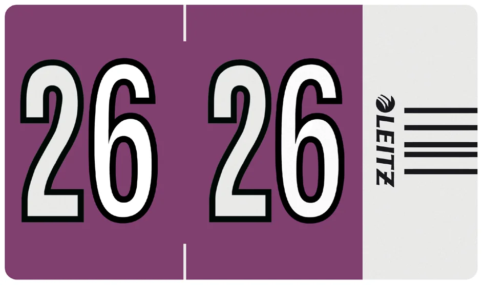 LEITZ Étiquette année Orgacolor '25', sur rouleau, vert - OEM 6755-10-55 – Image 2