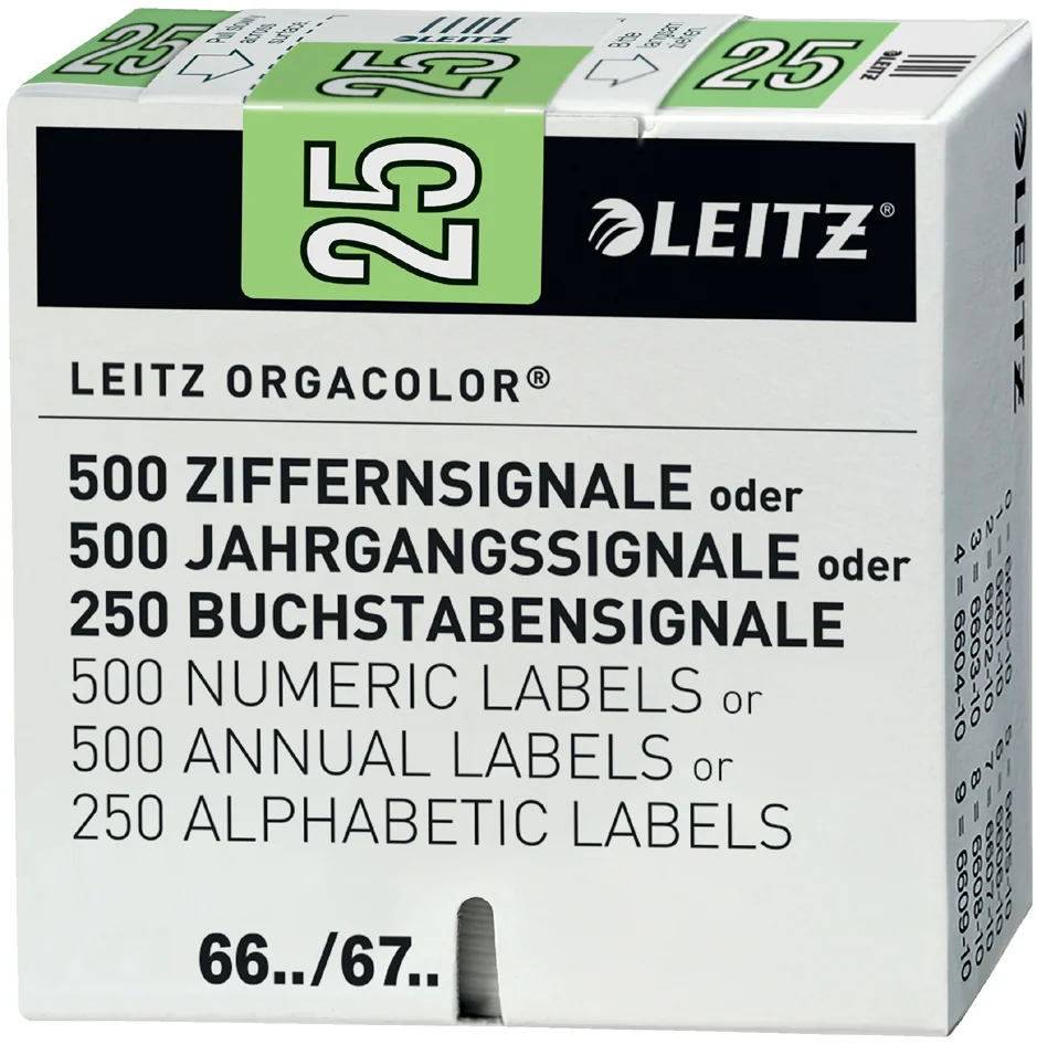 LEITZ Étiquette année Orgacolor '26', sur rouleau, violet - OEM 67561065