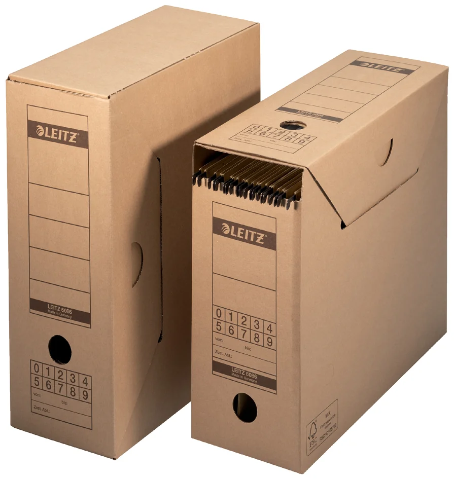LEITZ Dossier d'archives suspendues, en carton - lot de 10 - OEM 6086-00-00
