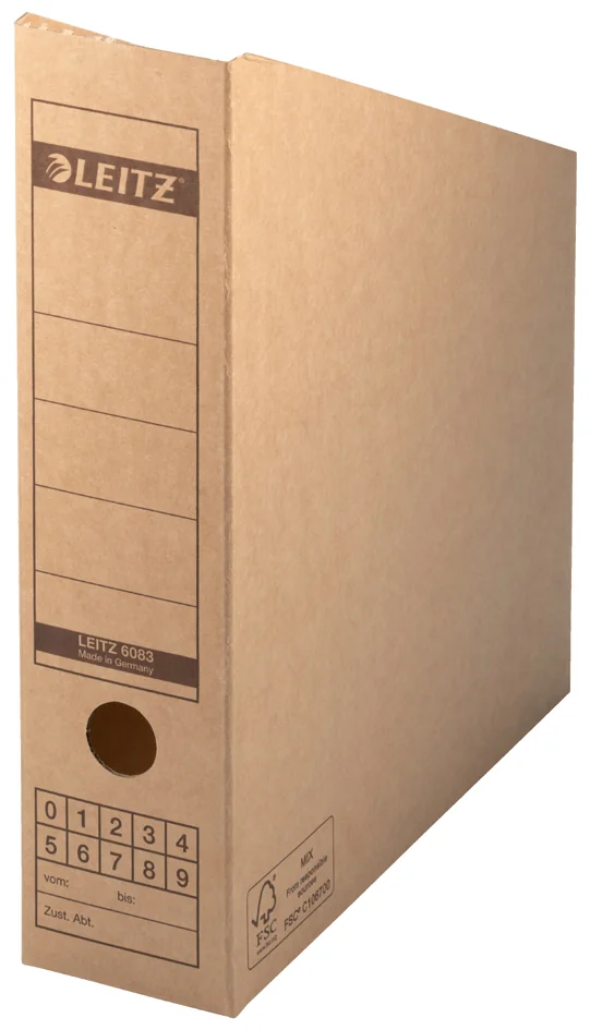 LEITZ porte-revues pour archivage, A4, en carton onduleé - lot de 10 - OEM 6083-00-00