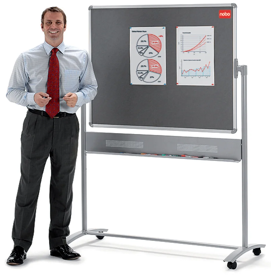 nobo Tableau rotatif à pied combi, dimensions: 1200 x 900 mm - OEM 1901043 – Image 2