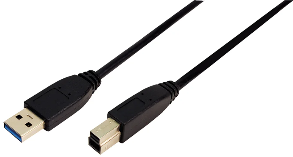 LogiLink Câble USB 3.0, USB-A - USB-B mâle, 1 m, noir - OEM CU0023