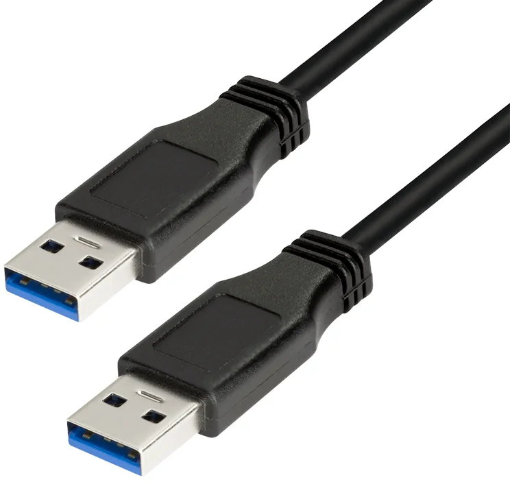 LogiLink Câble USB 3.0, USB-A - USB-A mâle, 3 m, noir - OEM CU0040