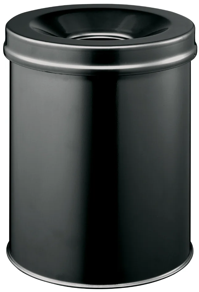 DURABLE Corbeille à papier SAFE, rond, 15 litres, gris - OEM 3305-10