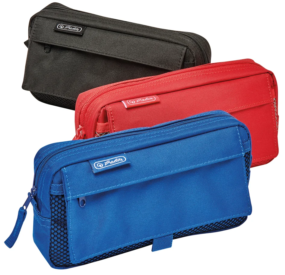 herlitz Trousse à stylos avec poche en filet, noir - OEM 300001341