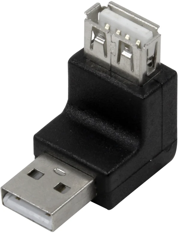 LogiLink Adaptateur USB 2.0, USB-A mâle- femelle, 270 degrés - OEM AU0027