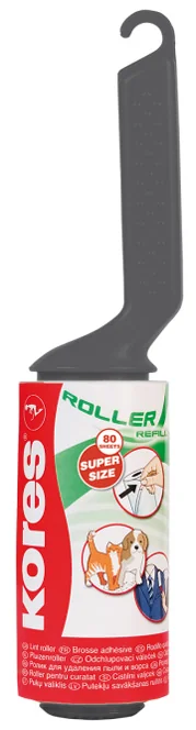 Kores Rouleau adhésif anti-peluches avec poignée,80 feuilles - OEM C32401