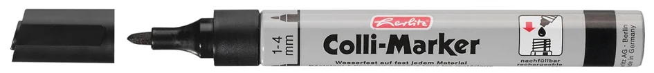 herlitz Marqueur permanent 'Collimarker', pointe ogive, noir - OEM 300008698