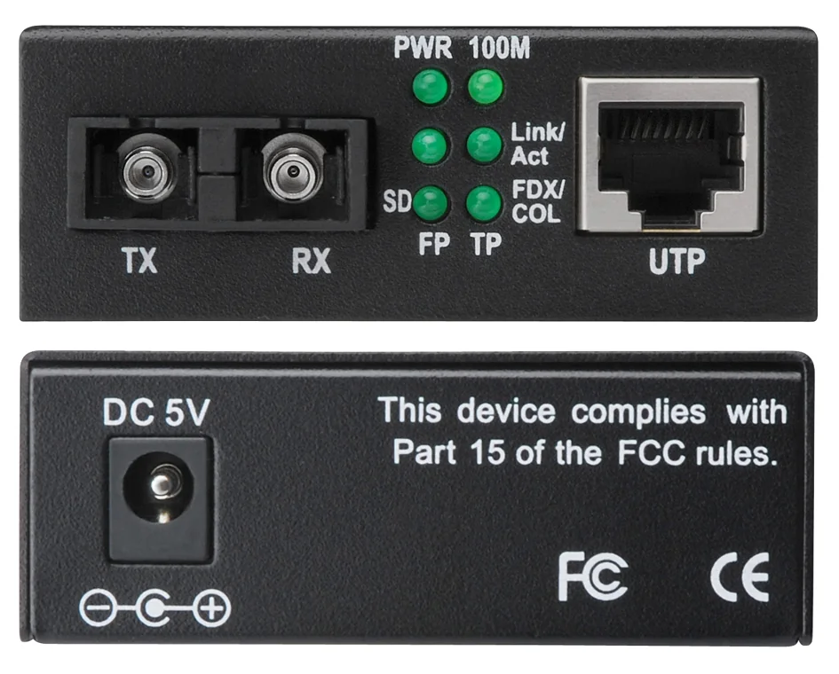 DIGITUS convertisseur média Fast Ethernet, RJ45/SC, monomode - OEM DN-82021-1