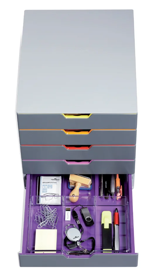 DURABLE Module de classement VARICOLOR MIX 5, avec 5 tiroirs - OEM 762527