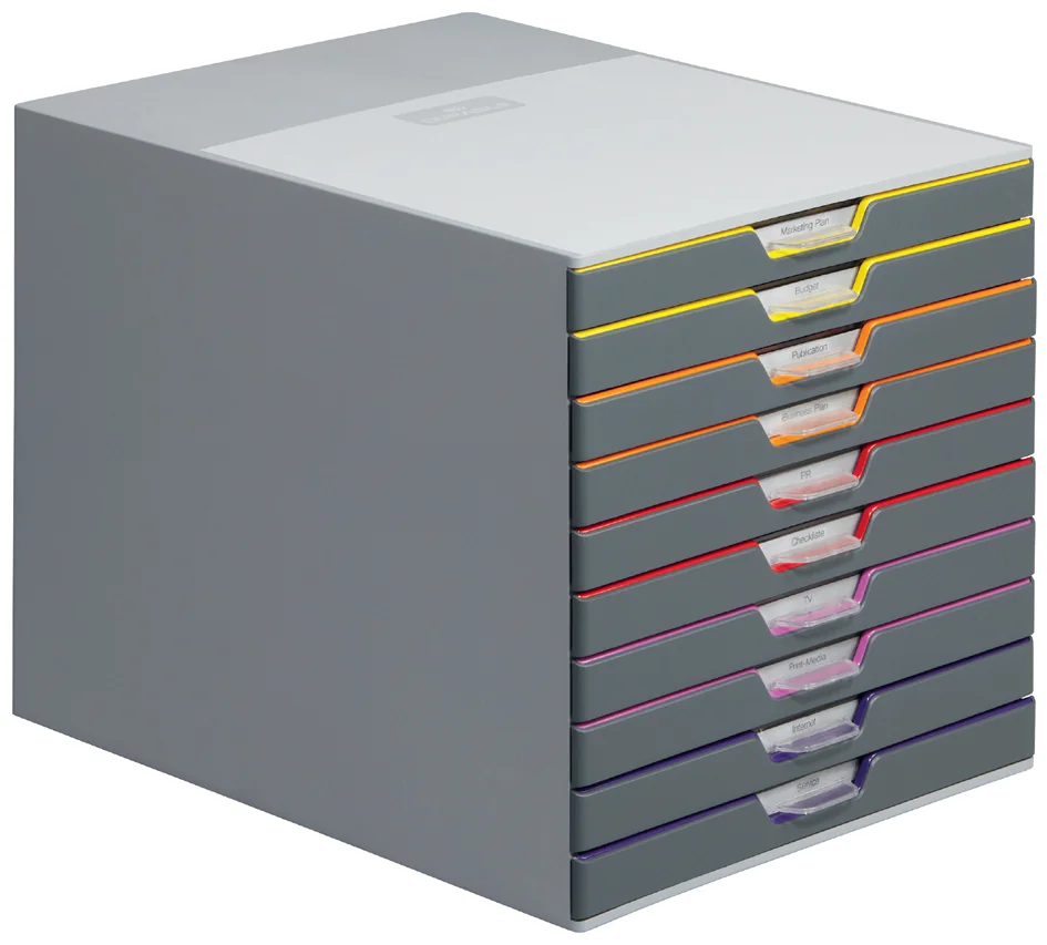 DURABLE Module de classement VARICOLOR 10, avec 10 tiroirs - OEM 7610-27