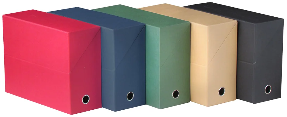 Oxford Boîte transfert toilée, format A4, assorti classique - lot de 5 - OEM 100725565