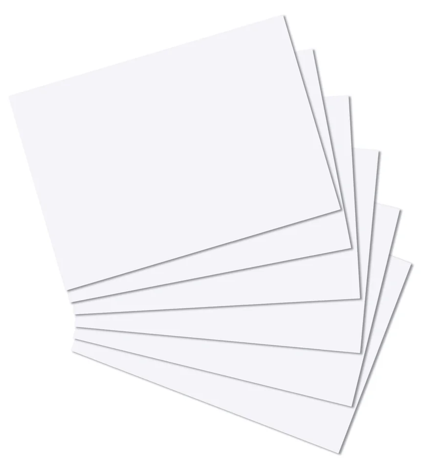 herlitz Fiches bistrol, A4, uni, blanc - OEM 300002706