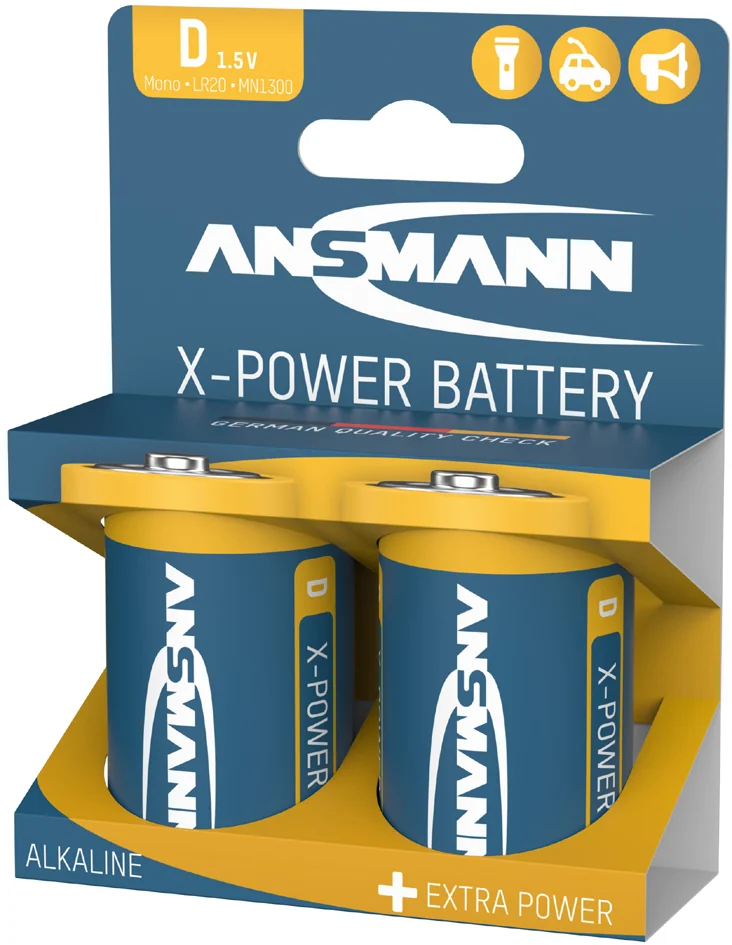 ANSMANN Pile alcaline 'X-Power', Mono D, présentoir de 20 - OEM 5015701