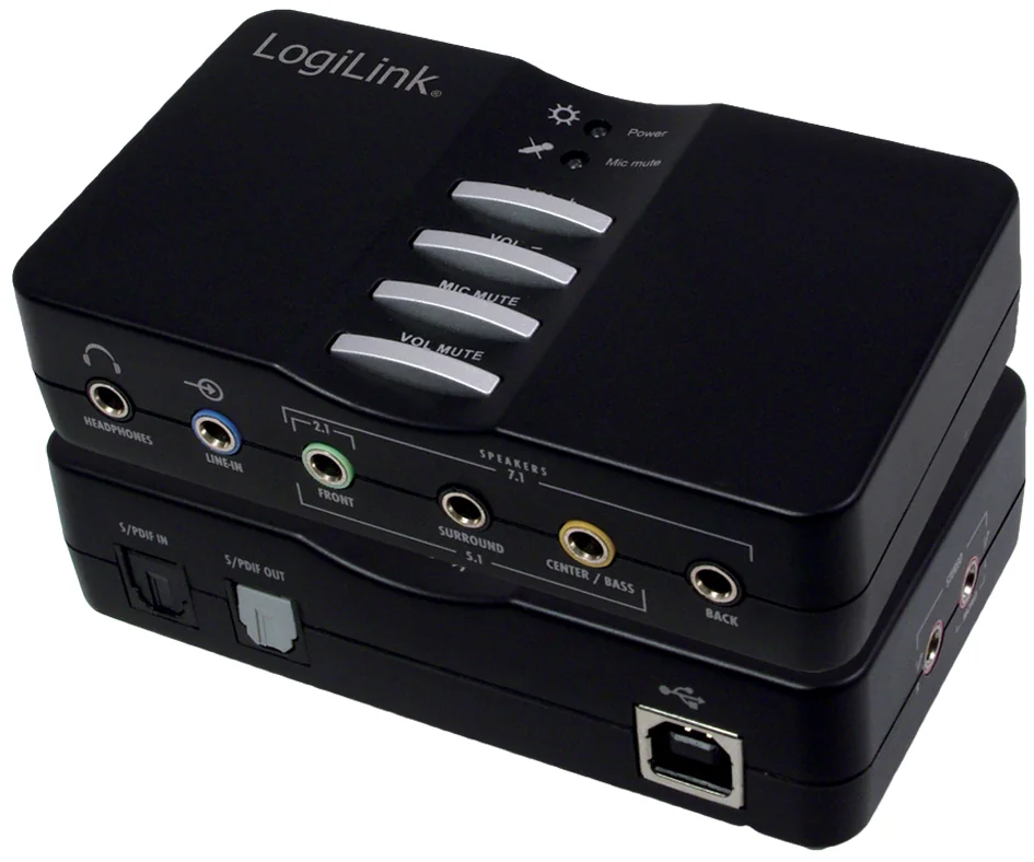 LogiLink Sound Box USB 7.1, 8 canaux, noir - OEM UA0099
