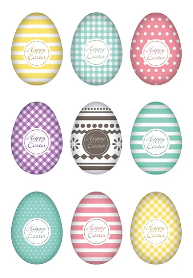 HERMA Stickers de Pâques DECOR 'Oeufs de Pâques', brillant - OEM 3672