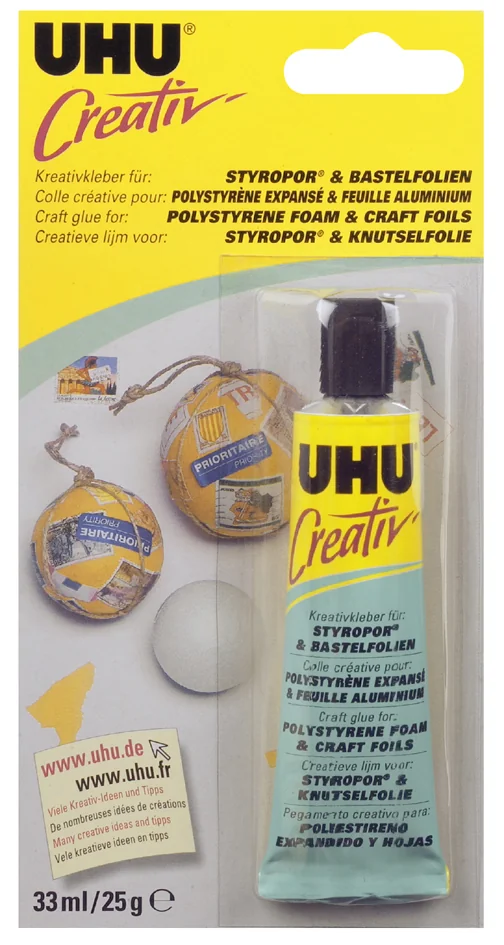 UHU Colle spéciale 'Creativ' pr polystyrène et feuille alu - OEM 47185