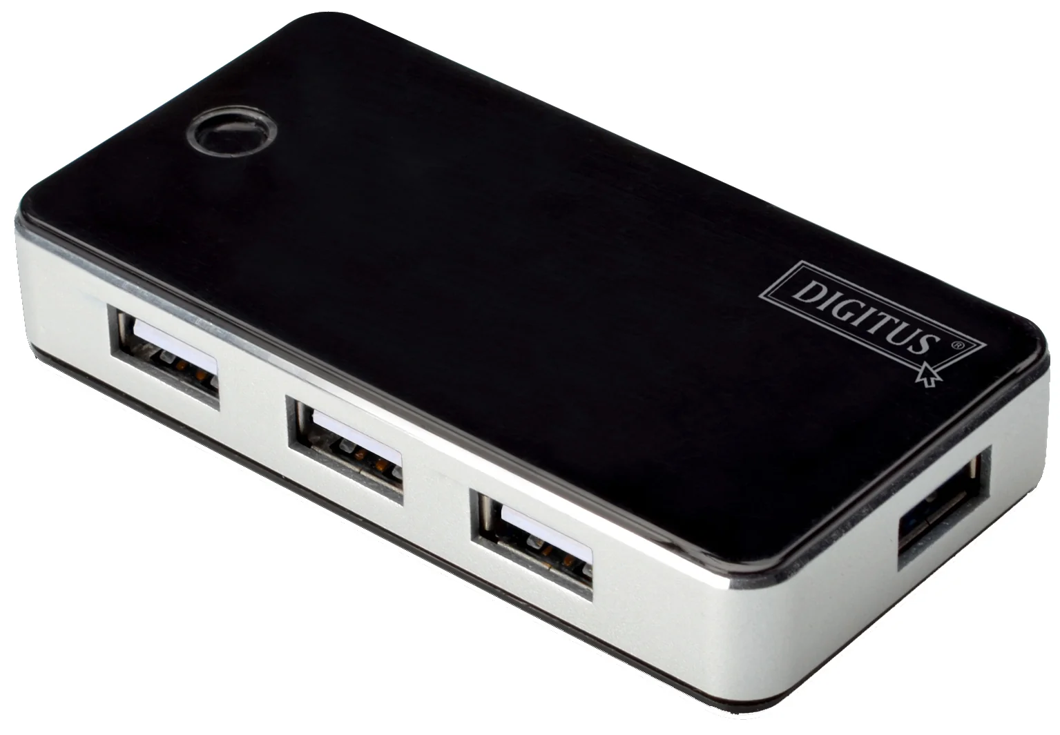 DIGITUS Hub USB 2.0, 7 ports, avec bloc d'alimentation, noir - OEM DA-70222