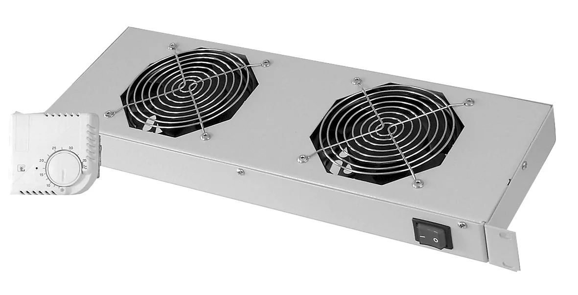 DIGITUS unité de ventilation 19', 1 U, 2 ventilateurs 120 mm - OEM DN-19FAN-2-HOSW