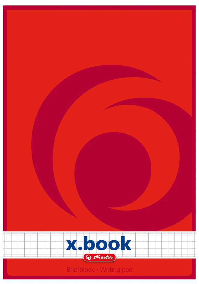 herlitz Bloc de papier à lettre x.book, A5, non perforé, uni - OEM 400137951