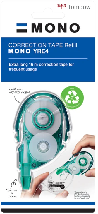 TOMBOW Cartouche recharge pour rouleau correcteur 'MONO YXE' - OEM CT-YRE4