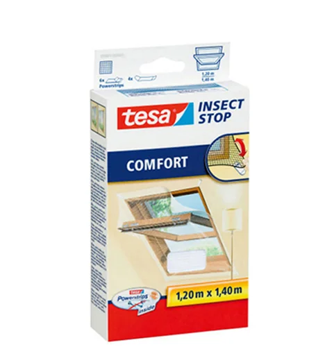 tesa Moustiquaire COMFORT pour fenêtre de toit, 1,20 x 1,40m - OEM 55881-00020-00