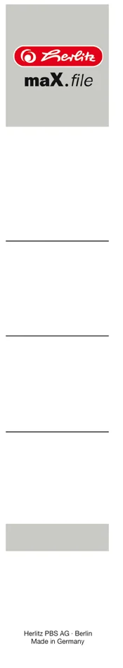 herlitz Etiquette pour dos de classeur maX.file, 30 x 190 mm - OEM 300011503