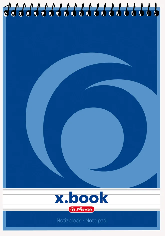 herlitz Bloc-notes à spirale x.book, A5, 50 feuilles, ligné - OEM 400139298