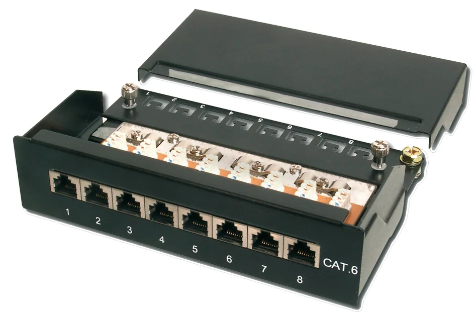 DIGITUS panneau de brassage bureau cat.6, Classe E, blindé - OEM DN-91608SD